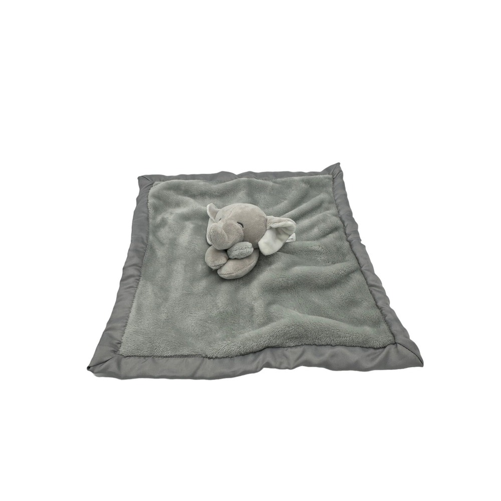 Carter's Elephant Lovey Soother Security Blanket Minky Satin Soft